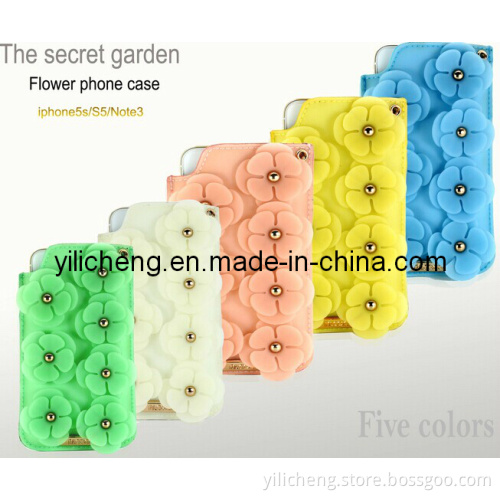 Fashion Alcoco Case for iPhone 5 5s with Flower Phone Case The Secret Garden Flower Handbag Bags